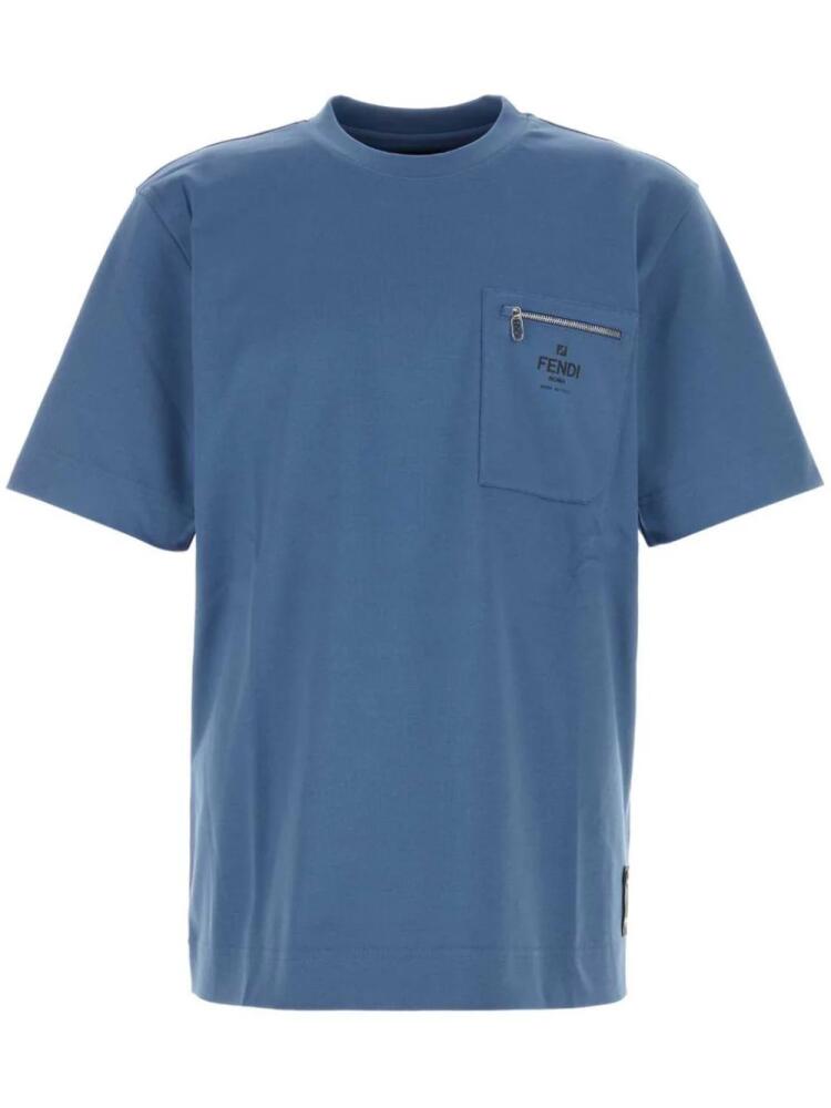 FENDI Air Force T-shirt - Blue Cover