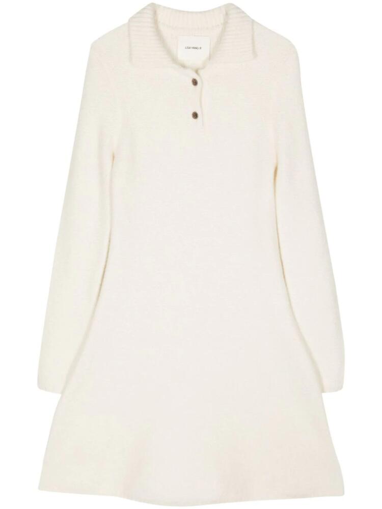 Lisa Yang Leah knitted mini dress - White Cover