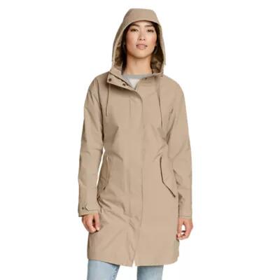 Eddie Bauer Women's Port Townsend Trench Coat Cover