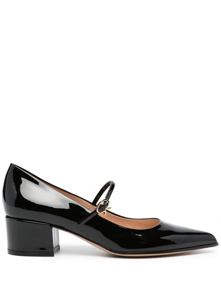 Gianvito Rossi 55mm high-shine mary-jane pumps - Black Cover