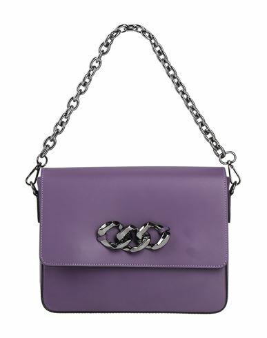 John Richmond Woman Handbag Purple Leather Cover