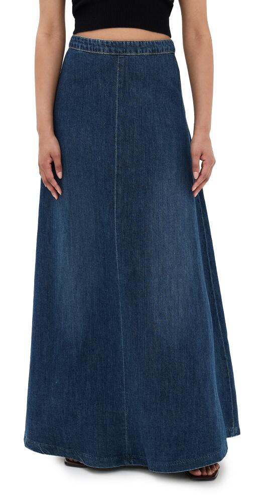 Nili Lotan Astrid Denim Skirt Classic Wash Cover