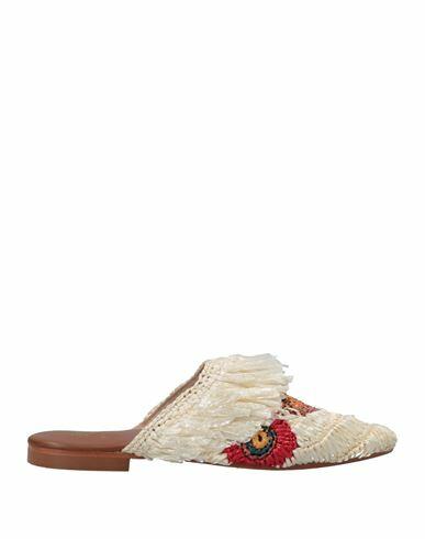 De Siena Woman Mules & Clogs Light yellow Natural raffia Cover