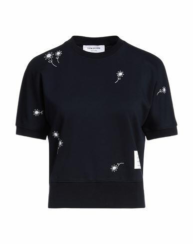 Thom Browne Woman T-shirt Midnight blue Cotton, Polyester Cover