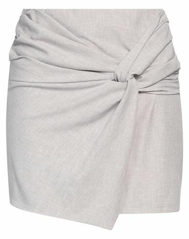 Soallure Woman Mini skirt Light grey Polyester Cover