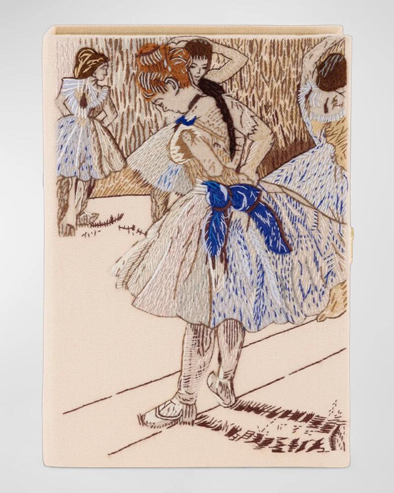 Olympia Le-Tan Degas Ballerina Nacre Book Clutch Bag Cover