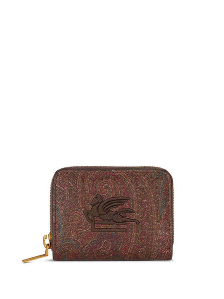 ETRO Pegaso zip-around wallet - Brown Cover