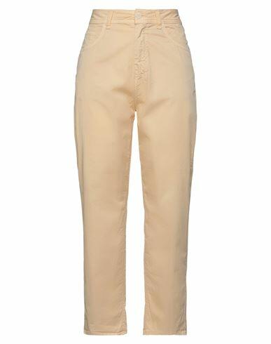 Haikure Woman Pants Beige Cotton, Elastane Cover