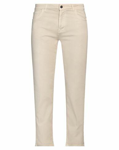 Reign Man Jeans Beige Cotton, Elastane Cover