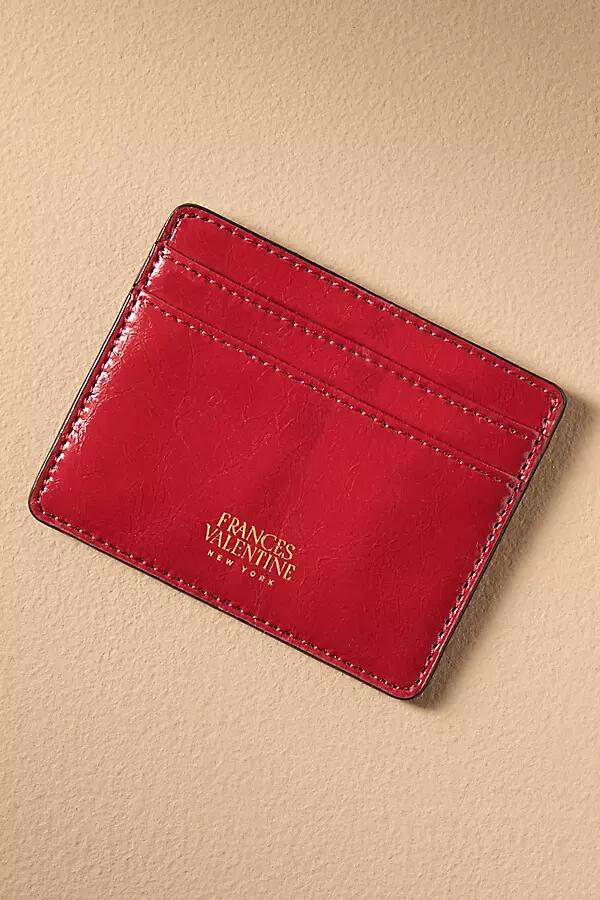 Frances Valentine Crinkled Leather Cardholder Cover