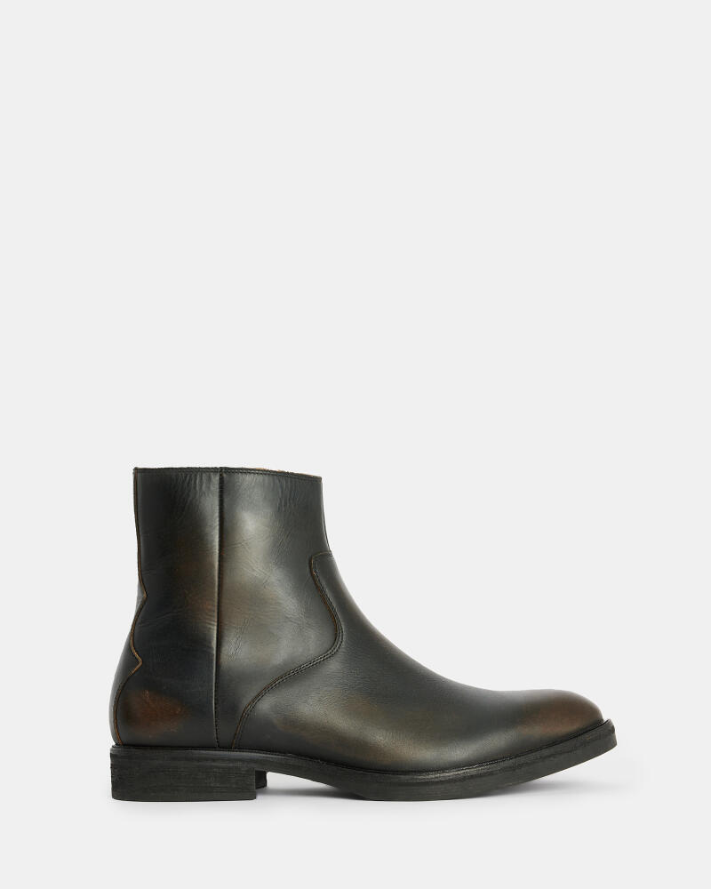 AllSaints Lang Leather Zip Up Boots Cover