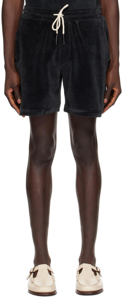 OAS Black Drawstring Shorts Cover