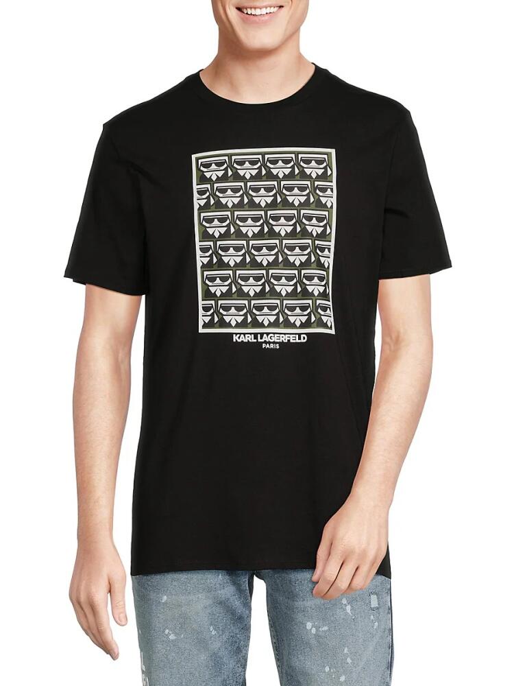 Karl Lagerfeld Paris Men's Karl Box Logo Graphic Tee - Black Cover