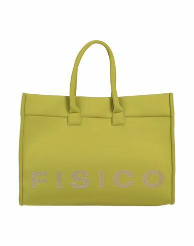 Fisico Woman Handbag Light green Polyester, Polyamide Cover