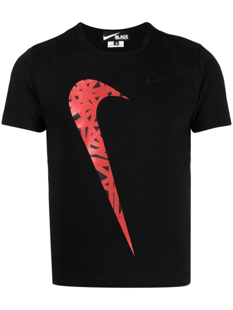 Black Comme Des Garçons x Nike logo-print cotton T-shirt Cover