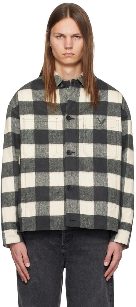 Valentino White Check Jacket Cover