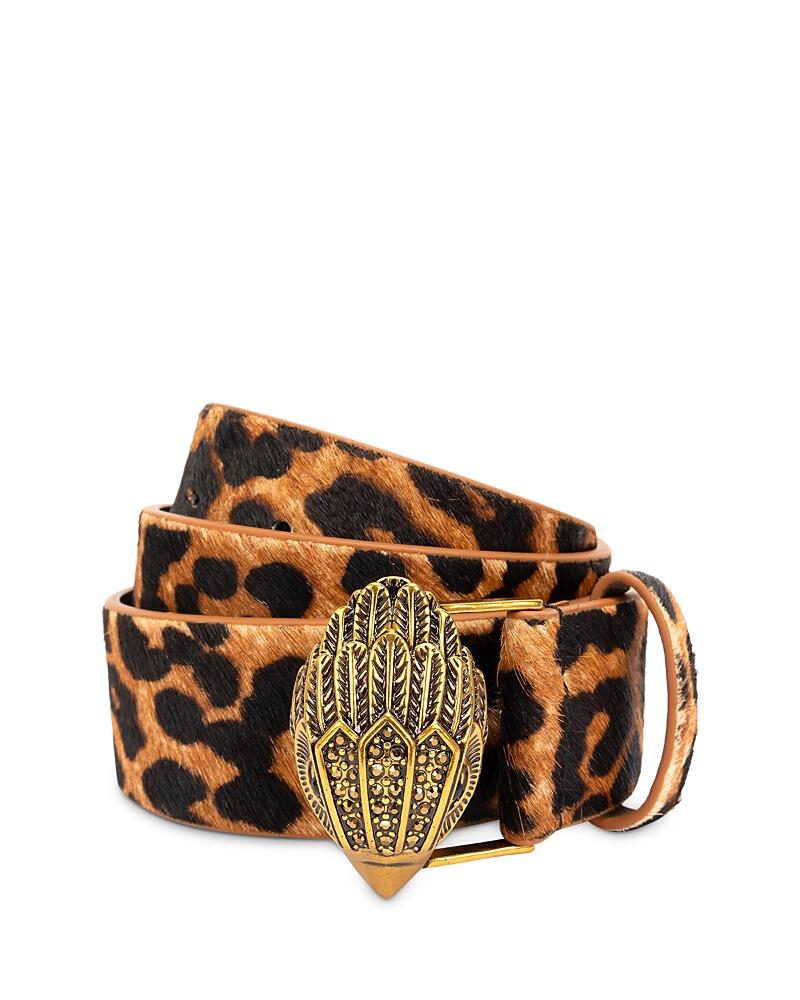 Kurt Geiger London Calf Hair Leopard Print Belt Cover