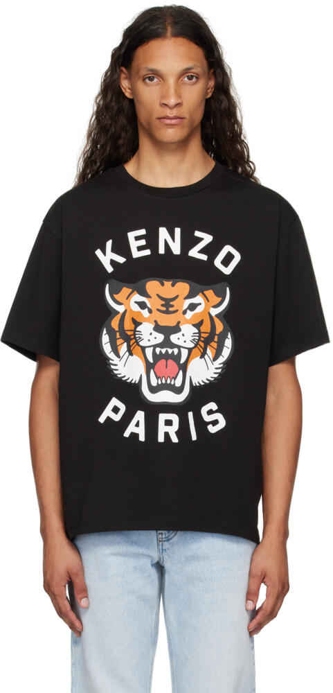 Kenzo Black Kenzo Paris Lucky Tiger T-Shirt Cover