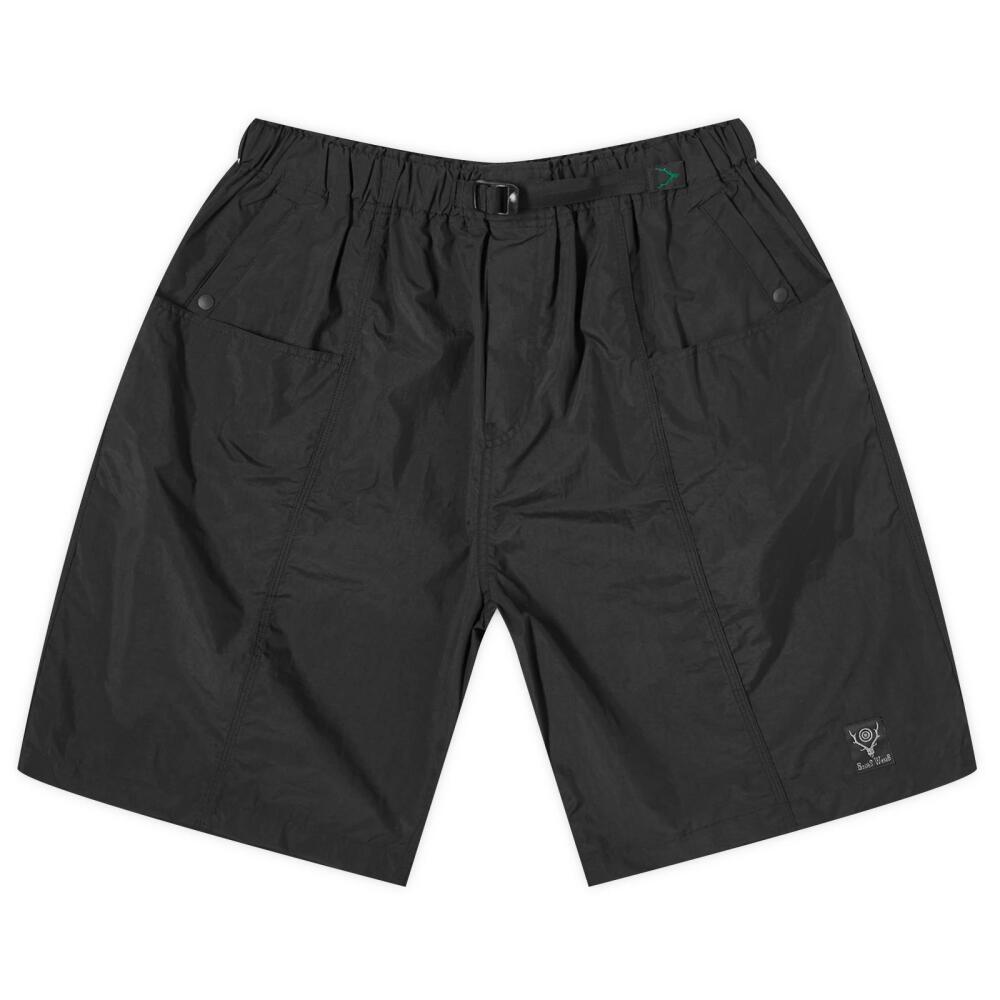 South2 West8 Men's Belted C.S.Nylon Shorts in Black Cover