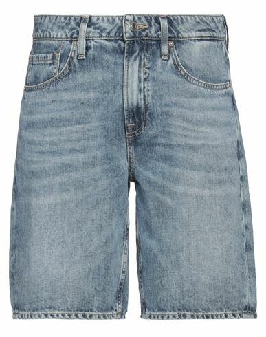 Guess Man Denim shorts Blue Cotton, Linen Cover