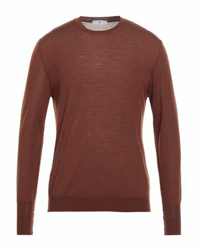 Pt Torino Man Sweater Brown Virgin Wool Cover