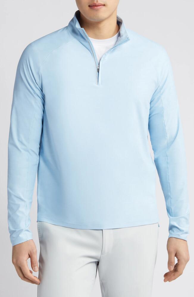 johnnie-O Baird Quarter Zip Performance Pullover in Breeze Cover