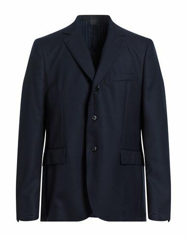 Mp Massimo Piombo Man Blazer Midnight blue Virgin Wool Cover