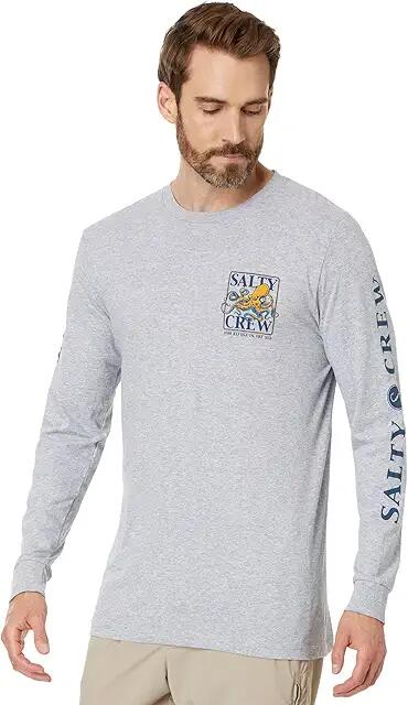 Salty Crew Ink Slinger Standard Long Sleeve Tee (Athletic Heather) Men's Clothing Cover