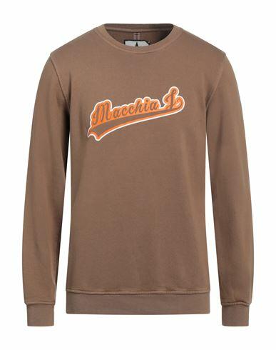 Macchia J Man Sweatshirt Camel Cotton Cover