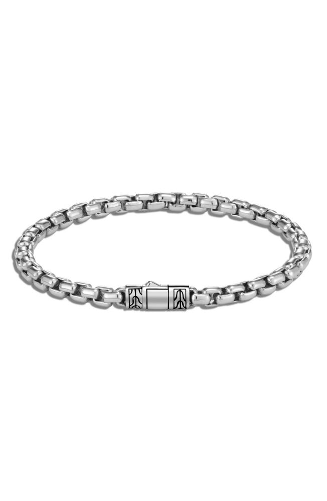 John Hardy Men's Classic Chain Box Chain Bracelet in Silver Cover