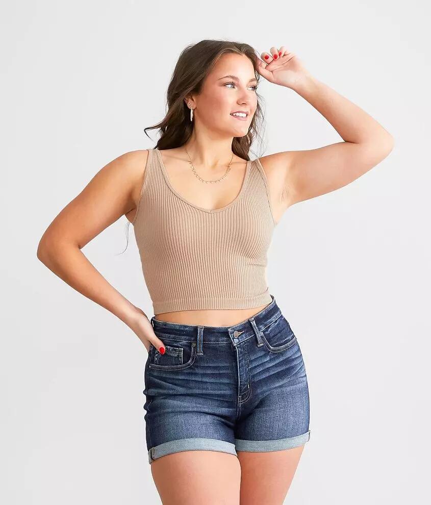 Free People Ribbed Brami Tank Top Cover