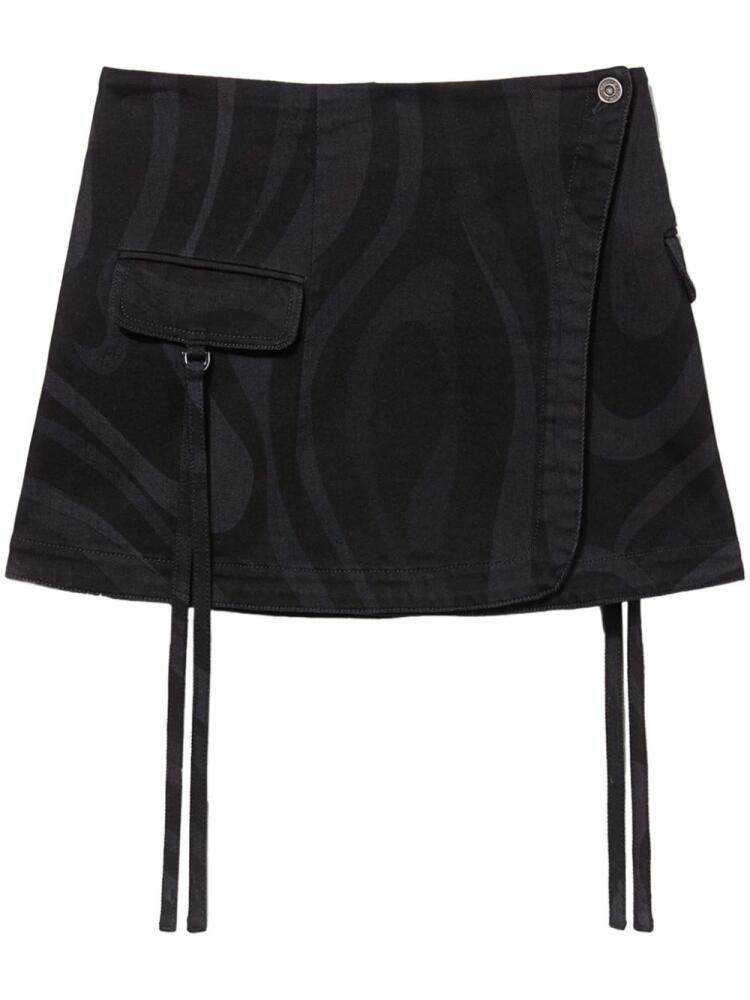 PUCCI printed denim skirt - Black Cover