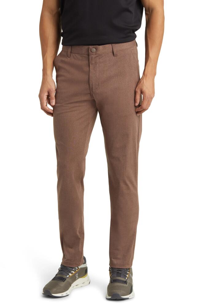 Rhone Commuter Slim Fit Pants in Deep Taupe/Coffee Print Cover