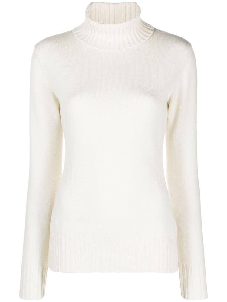 Malo roll-neck cashmere jumper - White Cover