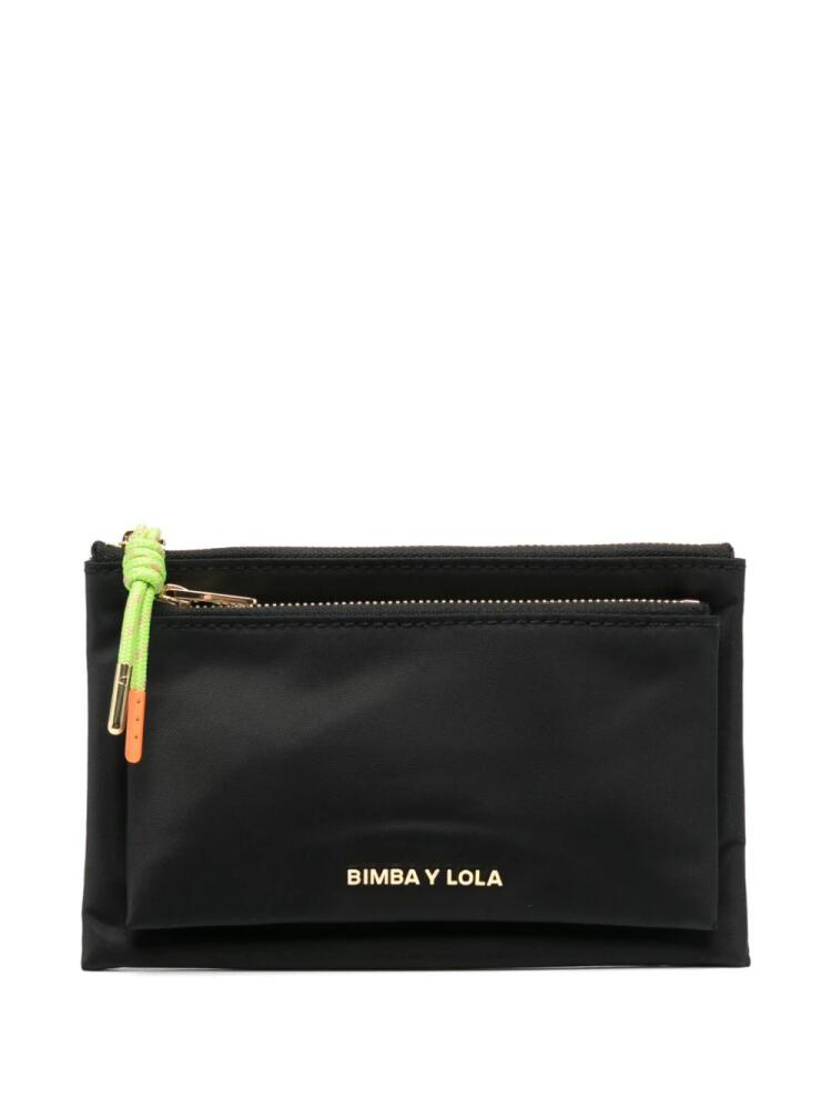 Bimba y Lola logo-lettering wallet - Black Cover