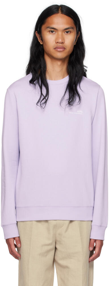 A.P.C. Purple Item Sweatshirt Cover