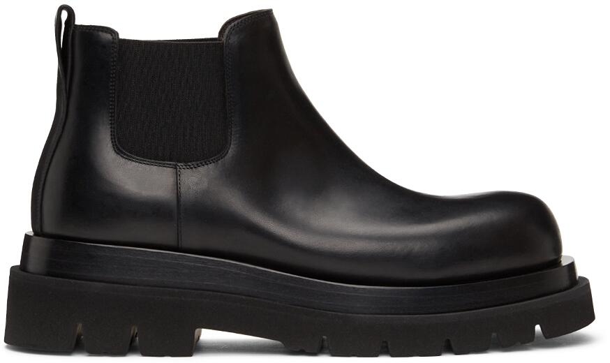 Bottega Veneta Black Low Lug Chelsea Boots Cover