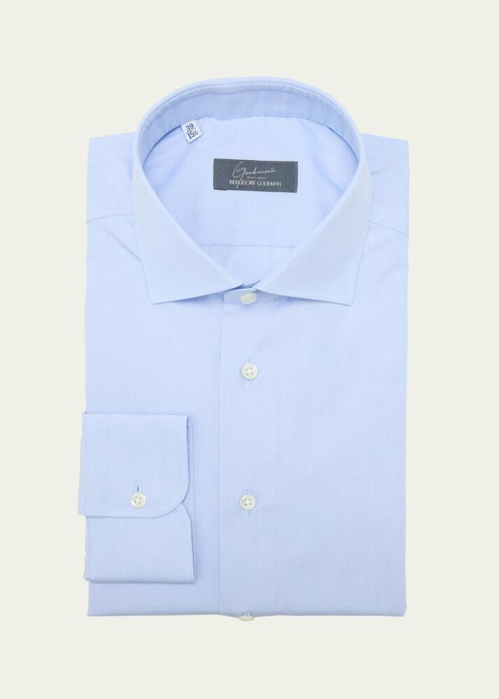 Bergdorf Goodman Men's End-on-End Cotton Dress Shirt Cover