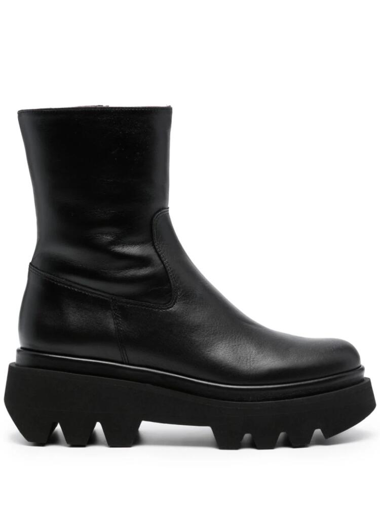 Paloma Barceló 65mm leather ankle boots - Black Cover