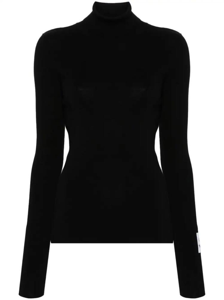 Moschino roll-neck cotton jumper - Black Cover