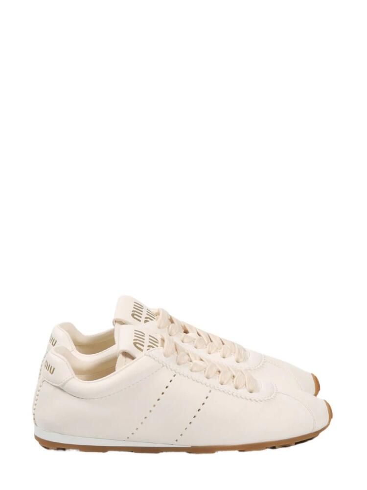 Miu Miu leather sneakers - Neutrals Cover