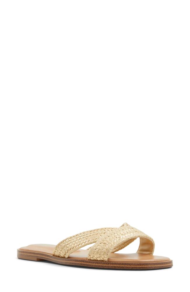 ALDO Caria Slide Sandal in Gold Cover