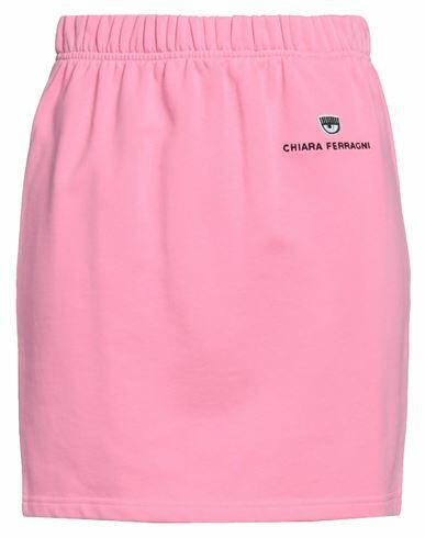 Chiara Ferragni Woman Mini skirt Pink Cotton Cover