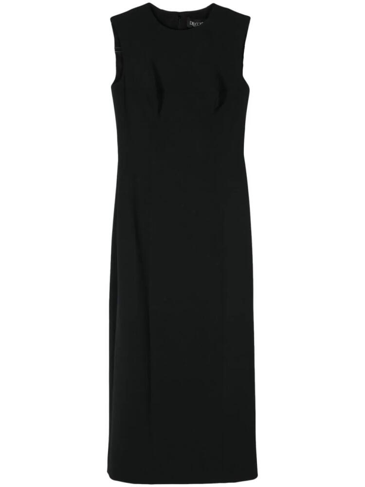 Del Core 3D-detailed midi dress - Black Cover