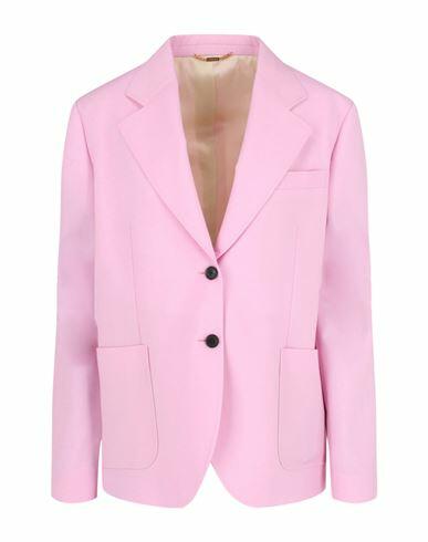 Versace Wool Blended Blazer Woman Blazer Pink Virgin Wool, Mohair wool Cover