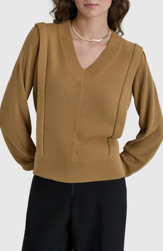 DKNY Flange Sweater in Truffle Cover