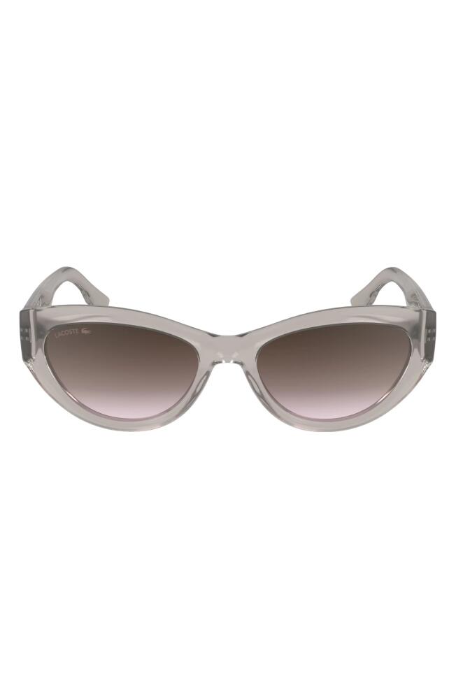 Lacoste Sport 54mm Cat Eye Sunglasses in Opaline Nude Cover