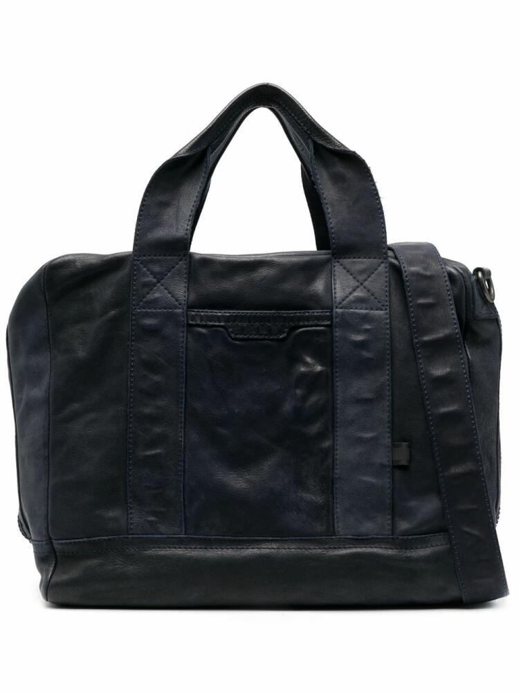 Officine Creative Recruit leather tote bag - Blue Cover