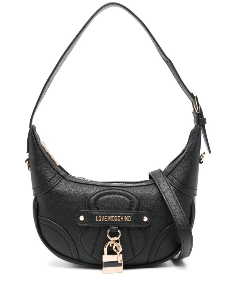 Love Moschino padlock-detail tote bag - Black Cover