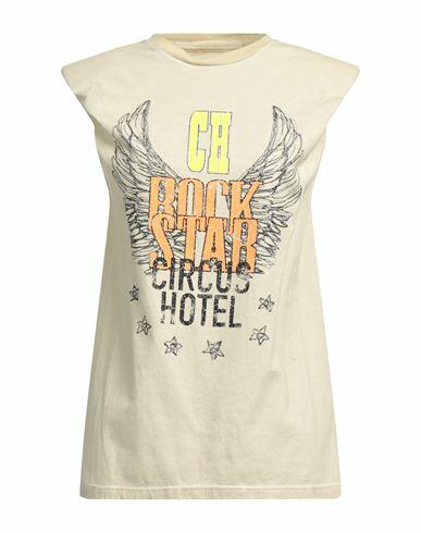 Circus Hotel Woman T-shirt Beige Cotton Cover